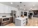 Bright, modern kitchen featuring stainless steel appliances, white cabinets, and a central island at 2237 N Kachina --, Mesa, AZ 85203