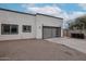 Spacious two-car garage with modern door design and convenient access from the driveway at 2246 E Sheridan St, Phoenix, AZ 85006