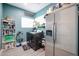 Bright laundry room featuring new washer and dryer, storage shelves, and modern accents at 2246 E Sheridan St, Phoenix, AZ 85006