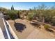 Overhead view of a secluded backyard featuring desert landscaping and privacy fencing at 26234 N 46Th St, Phoenix, AZ 85050