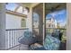 Charming patio with comfortable seating, a view of the community, and wrought iron railings at 2673 S Balsam Dr, Gilbert, AZ 85295