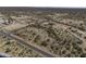 Aerial view outlining the property boundary of a home in a desert community at 27141 E Javelina Dr, Florence, AZ 85132