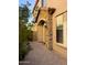 Front entrance with brick paved walkway and stone pillars at 7253 E Nathan St, Mesa, AZ 85207