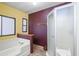 Bright bathroom featuring separate tub and shower at 8103 E Southern Ave # 25, Mesa, AZ 85209