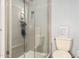 Modern bathroom with tiled shower and updated fixtures at 8231 N 21St Dr # E101, Phoenix, AZ 85021