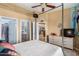 Well-lit main bedroom with an ensuite bathroom and closet. Access to the kitchen is available at 10136 E Southern Ave # 3065, Mesa, AZ 85209