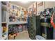 Well-organized tool room with a pegboard and various tools, toolboxes, and equipment at 1520 E Elmwood Cir, Mesa, AZ 85203