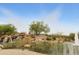 Entrance to Fountain Hills, with natural rock features, waterfall, and iconic fountain at 16615 E Gunsight Dr # 205, Fountain Hills, AZ 85268