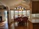 Inviting dining room with a large window view, complemented by modern furnishings and natural light at 2260 S Seminole Dr, Apache Junction, AZ 85119