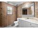 Charming bathroom with tiled countertops and lots of natural light at 6336 N 48Th Pl, Paradise Valley, AZ 85253