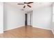 Bright, open bedroom features recessed lighting, bright walls, bright floors, and an open doorway at 2090 S Dorsey Ln # 1020, Tempe, AZ 85282