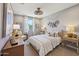 Inviting bedroom with neutral tones, comfortable bedding, and ample natural light at 26217 N 19Th Ln, Phoenix, AZ 85085