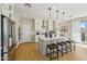 Modern kitchen with stainless steel appliances, ample counter space, and a view of the backyard at 26217 N 19Th Ln, Phoenix, AZ 85085