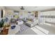 Open-concept living area with stylish seating, neutral tones, and abundant sunlight at 26217 N 19Th Ln, Phoenix, AZ 85085
