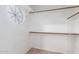 Bright walk-in closet with window and shelving at 2875 W Highland St # 1102, Chandler, AZ 85224