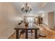 Open living area showcases stylish chandelier, and an open layout perfect for entertaining or relaxation at 2966 S Country Club Way, Tempe, AZ 85282