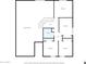 Floor plan showing the layout of the second floor including four bedrooms and a bathroom at 4530 E Vista Dr, Phoenix, AZ 85032