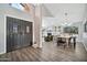 Open-concept living area showcasing modern flooring, elegant lighting, and a welcoming atmosphere at 4530 E Vista Dr, Phoenix, AZ 85032