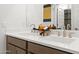 Bathroom showcasing double sinks and modern fixtures at 7441 W Buckhorn Trl, Peoria, AZ 85383