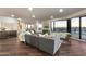 Spacious living room featuring expansive windows with city and golf course views at 1040 E Osborn Rd # 1004, Phoenix, AZ 85014