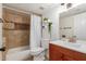 Bathroom features a shower and tub combination and a vanity with plenty of storage space at 1051 S Dobson Rd # 137, Mesa, AZ 85202
