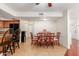Dining area with tile floors and a view of the kitchen at 1051 S Dobson Rd # 137, Mesa, AZ 85202