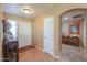 Inviting entryway with stylish decor, creating a warm welcome with a view to the interior at 123 S Lucia Ln, Casa Grande, AZ 85194