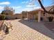The backyard features a patio and bench at 12914 W Wilshire Dr, Avondale, AZ 85392