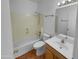 Full bathroom with vanity, sink, and shower/tub combo at 12914 W Wilshire Dr, Avondale, AZ 85392