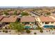 Aerial view of a beautiful home with a private pool, patio and outdoor barbecue area at 15313 S 180Th Ave, Goodyear, AZ 85338