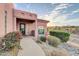 Inviting front entrance with desert-friendly landscaping and a cozy porch at 15865 E Lost Hills Dr, Fountain Hills, AZ 85268