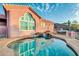 Private pool with attached spa and patio for entertaining at 15865 E Lost Hills Dr, Fountain Hills, AZ 85268