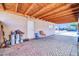Covered back patio with brick pavers offers ample space for outdoor living and entertaining at 2940 W Townley Ave, Phoenix, AZ 85051