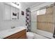 Updated bathroom features a shower-tub combination with sleek fixtures at 2940 W Townley Ave, Phoenix, AZ 85051