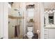 Bathroom featuring a glass shower, stylish tile work, and modern fixtures at 42211 N Long Cove Way, Anthem, AZ 85086