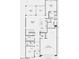 Detailed first-floor plan showcasing a gourmet kitchen, inviting gathering room, and convenient three-car tandem garage at 5236 W Walatowa St, Laveen, AZ 85339