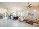Spacious open-concept living area seamlessly connects kitchen, dining, and living spaces at 6202 E Mckellips Rd # 171, Mesa, AZ 85215