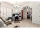 Bright home office featuring tile floors, shutters and ample workspace at 6456 E Orion St, Mesa, AZ 85215