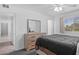 View of the main bedroom with ensuite bathroom and closet at 10408 N 105Th Ave, Sun City, AZ 85351