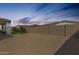 Spacious backyard with gravel area and block fencing at 24441 N 142Nd Dr, Surprise, AZ 85387