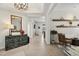 Inviting entryway with stylish decor, an open floor plan, and a view into the main living areas at 27000 N Alma School Pkwy # 1024, Scottsdale, AZ 85262