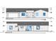 A realistic architectural rendering of the home's front and rear elevations showcasing design elements and dimensions at 40715 W Georgia Ave, Tonopah, AZ 85354