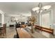 The dining area with a view of the living room at 4850 E Desert Cove Ave # 227, Scottsdale, AZ 85254