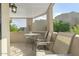Relax in this outdoor patio featuring beautiful views of surrounding foliage at 4850 E Desert Cove Ave # 227, Scottsdale, AZ 85254