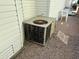 Exterior shot of the home's air conditioning unit on gravel at 7750 E Broadway Rd # 814, Mesa, AZ 85208