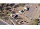 Aerial view of a neighborhood park with a basketball court, playground, and covered picnic area at 12330 E Crystal Frst, Gold Canyon, AZ 85118