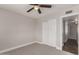 This bedroom contains a closet and an entry doorway at 1322 S Oracle --, Mesa, AZ 85204