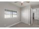 This bedroom offers a view through a window and contains a closet for storage at 1322 S Oracle --, Mesa, AZ 85204