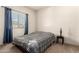 Bedroom offers a relaxed ambiance with natural light and blue accents at 17462 W Straight Arrow Ln, Surprise, AZ 85387