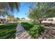 Lush park featuring a manicured lawn, mature trees, and a winding walking path on a bright, sunny day at 19427 N 84Th Ave, Peoria, AZ 85382